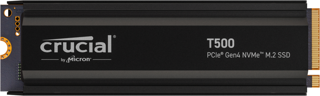 SSD M.2 Crucial T500 NVMe PCIe 4.0 Type 2280 4TB Heat Sink