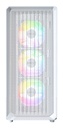 Case Montech X5 Midi-Tower E-ATX ARGB Vetro Temperato Bianco