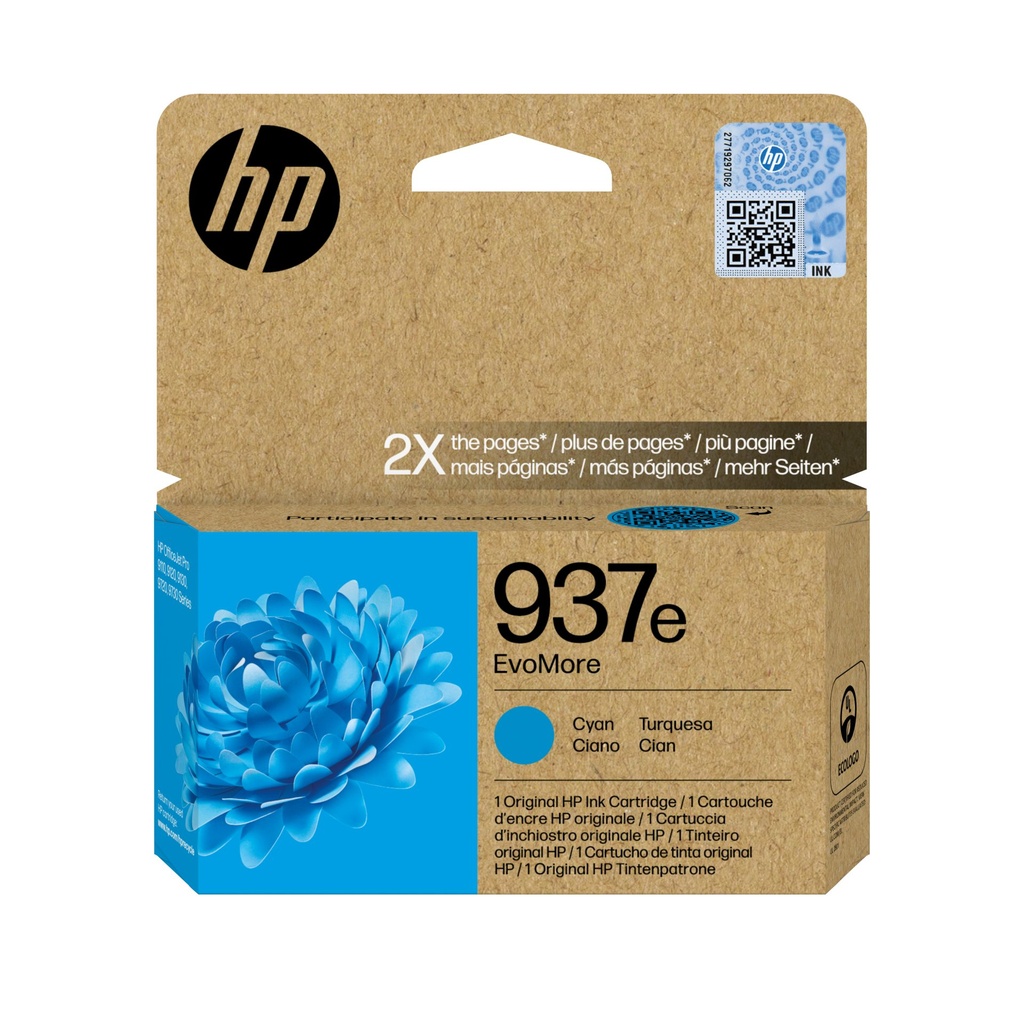 Cartuccia HP d'inchiostro ciano 4S6W6NE 937e 1650 Pagine