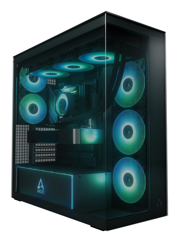Case ARCTIC Xtender Midi-Tower E-ATX RGB Vetro Temperato Nero