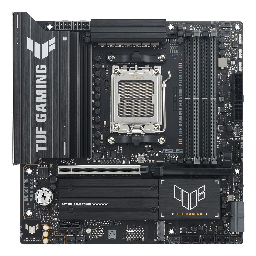 Scheda Madre ASUS TUF B850M-PLUS II GAMING AM5 DDR5 Micro-ATX Nero