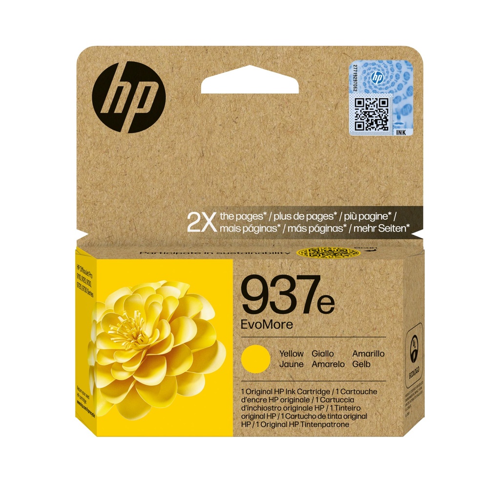 Cartuccia HP d'inchiostro giallo 4S6W8NE 937e 1650 Pagine