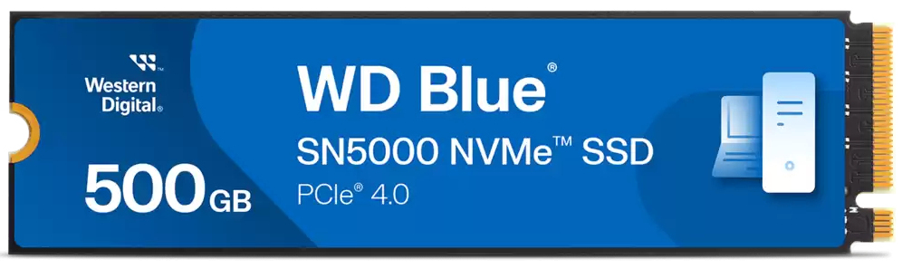 [WDS500G4B0E] Western Digital Blue SN5000 500 GB M.2 PCI Express 4.0 NVMe 3D TLC NAND