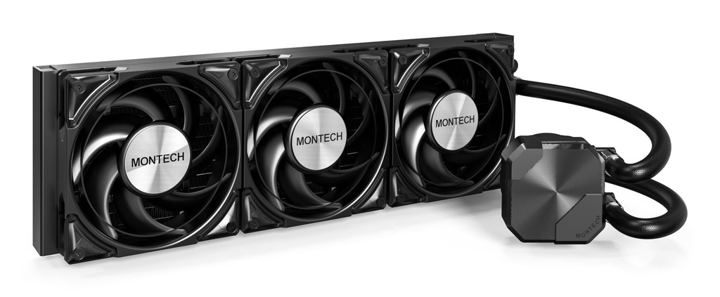[HYPERFLOW SILENT 360 (B)] Montech HyperFlow Silent 360 Processore Raffreddatore di liquidi tutto in uno 12 cm Nero 1 pz