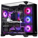 Case DARK CAVE PANO - Gaming Tower- ATX- 4x12cm ARGB fan- 2xUSB3- Type-C- Temp Glass Top- Side & Front Panel