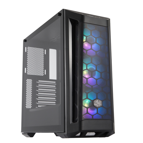 [MCB-B511D-KGNN-RGA] Case MasterBox MB511 ARGB- 2xCombo 2.5"/3.5"-5xSSD- 3x 120 ARGB fans-incl. controller-Radiator Support-Temp.Glass Side P.-NO PSU