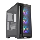 Case MasterBox MB511 ARGB- 2xCombo 2.5"/3.5"-5xSSD- 3x 120 ARGB fans-incl. controller-Radiator Support-Temp.Glass Side P.-NO PSU