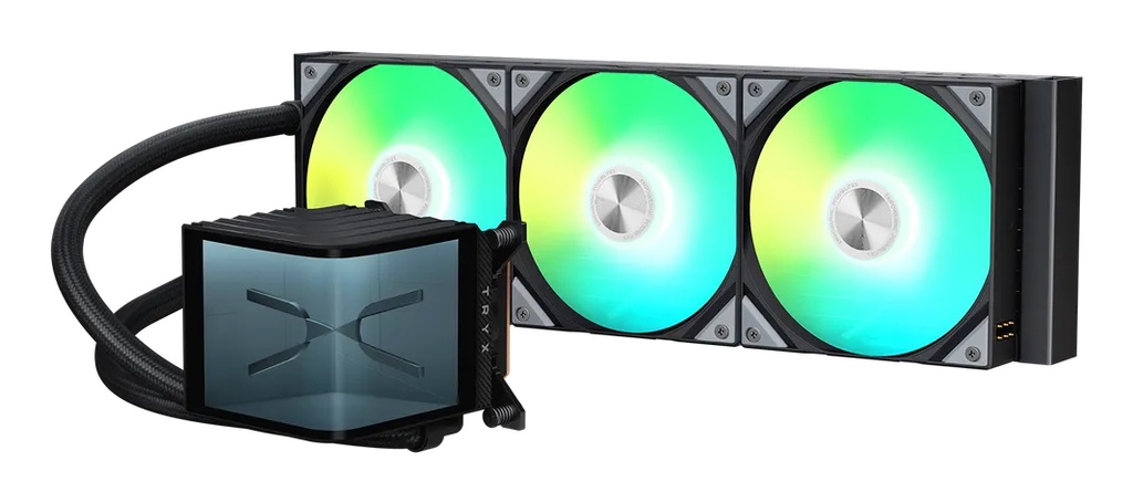 [L-P360A-AS3M-G1K] TRYX PANORAMA ARGB 360 Processore Kit di raffreddamento a liquido 12 cm Nero 1 pz
