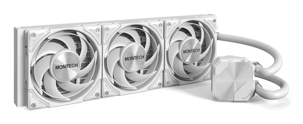 [HYPERFLOW SILENT 360 (W)] Montech HyperFlow Silent 360 Processore Raffreddatore di liquidi tutto in uno 12 cm Bianco 1 pz
