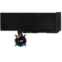 Lian Li GA II Hydroshift II LCD-C 360N Case per computer Raffreddatore di liquidi tutto in uno Nero