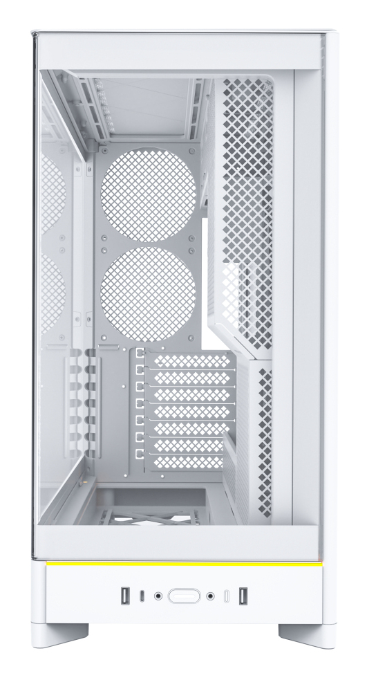 Case Montech HS02 Midi Tower ATX Vetro Temperato ARGB Bianco