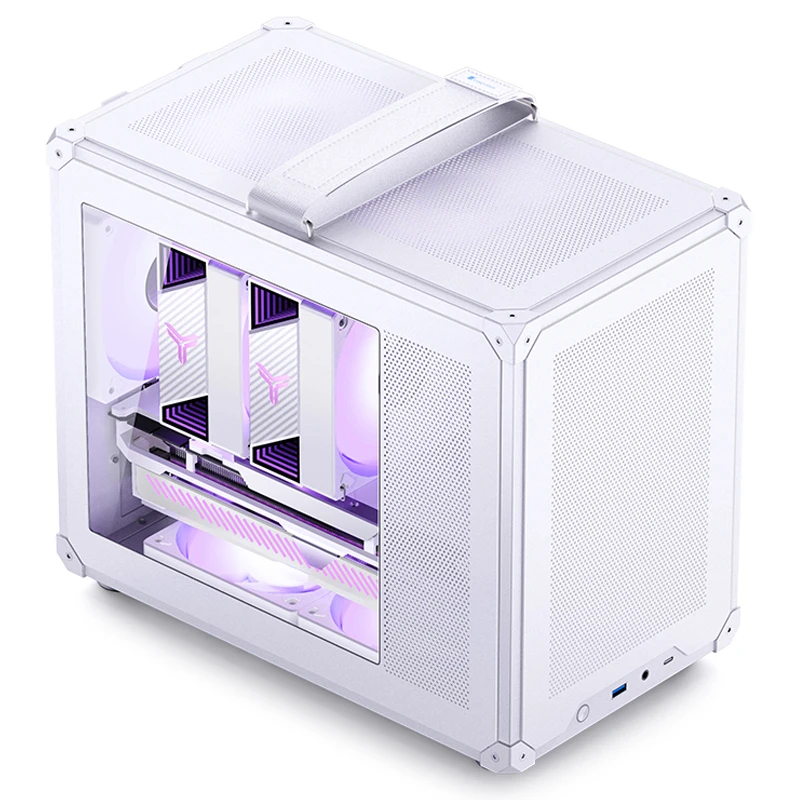 Case Jonsbo C6 MAX Mini Micro ATX Vetro Temperato Bianco