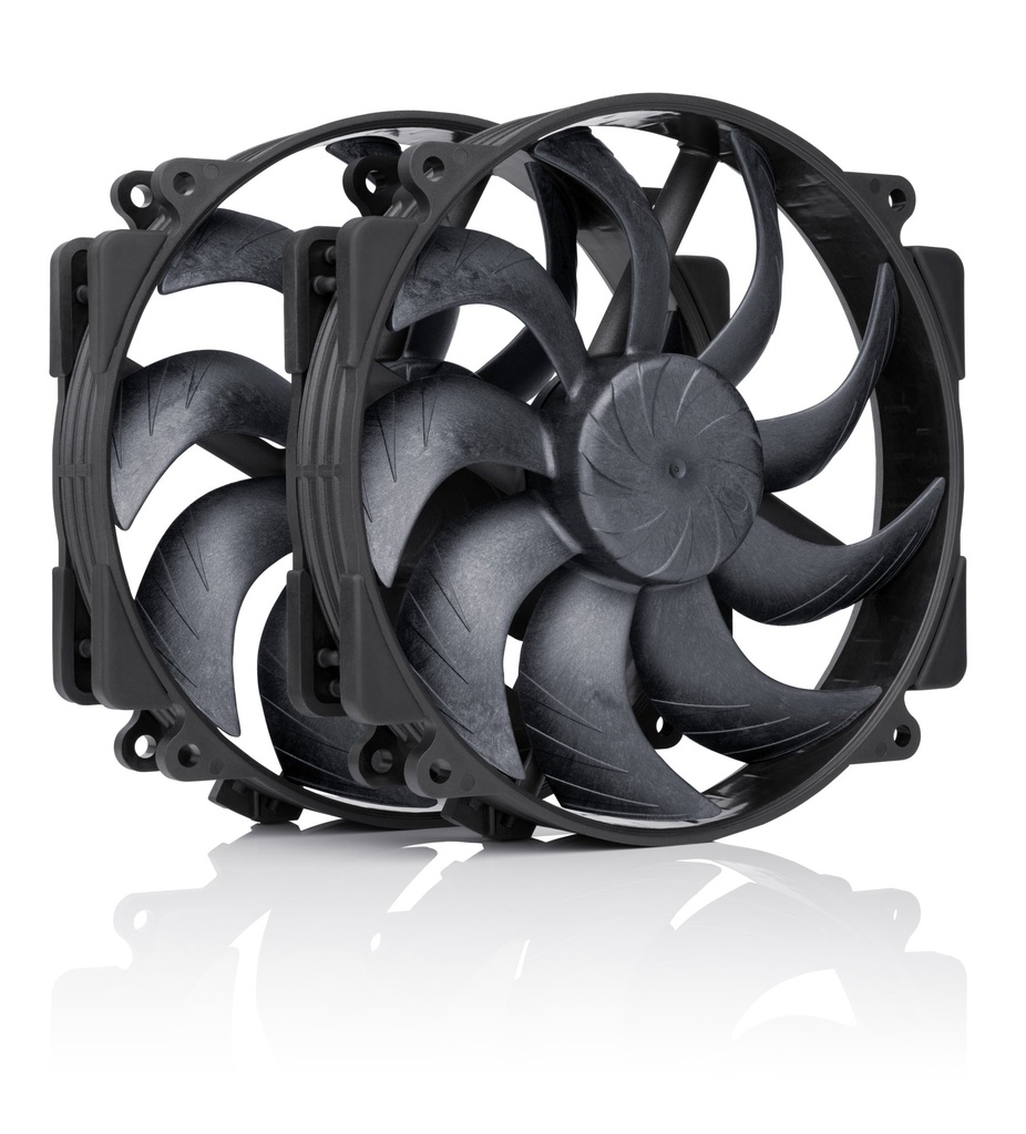 [NF-A14x25r G2 PWM Sx2-PP chrk] Noctua NF-A14X25R G2PWM SX2 CHBK Case per computer Ventilatore 14 cm Nero 2 pz