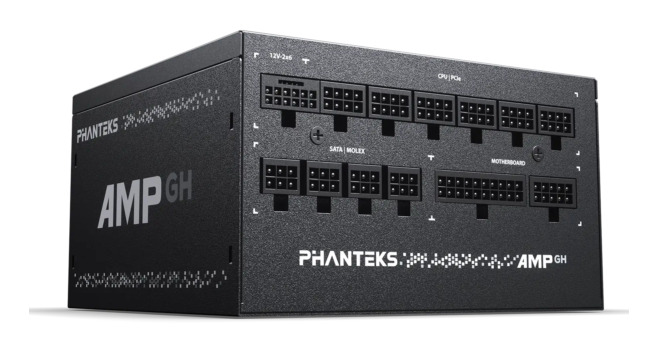 Alimentatore Phanteks AMP GH V2 80PLUS Platinum PCIe 5.1 ATX 3.1 1200W Nero