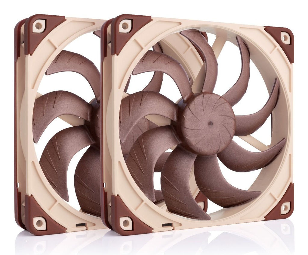 [NF-A14X25 G2 PWM SX2-PP] Noctua NF-A14X25 G2 PWM SX2-PP sistema di raffreddamento per computer Case per computer Ventilatore 14 cm Beige 2 pz