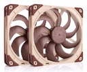 Noctua NF-A14X25 G2 PWM SX2-PP sistema di raffreddamento per computer Case per computer Ventilatore 14 cm Beige 2 pz