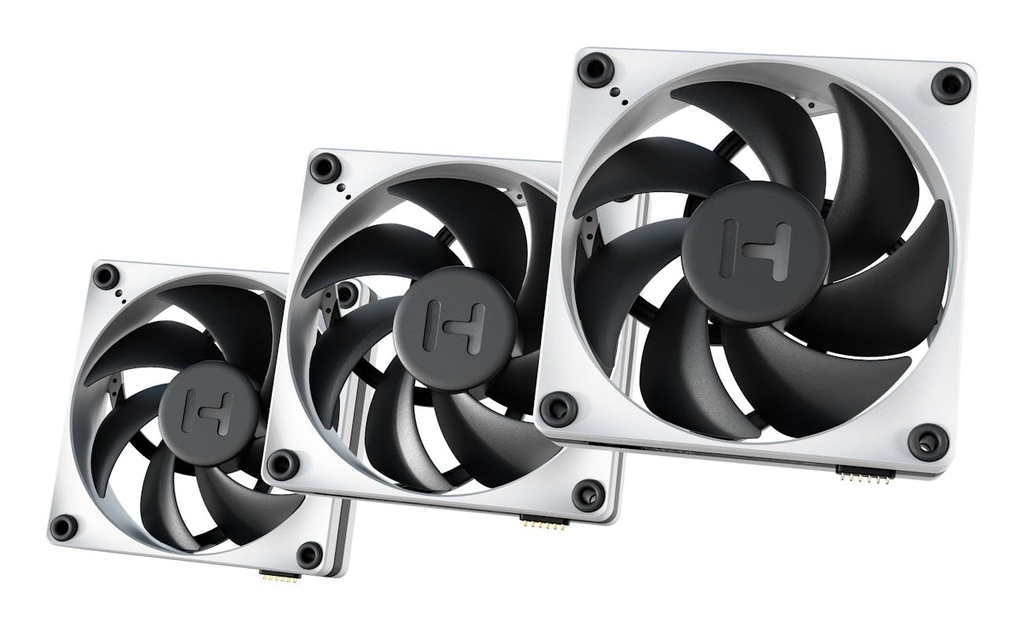 [FAN-HYTE-FP12-BW-3NP] HYTE THICC FP12 Processore Ventilatore 12 cm Nero, Bianco 3 pz