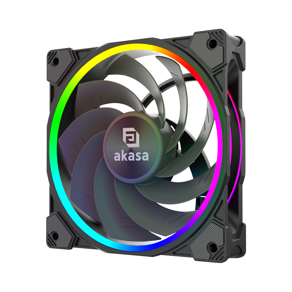 [AK-FN123] Akasa SOHO AR12 Case per computer Ventilatore 12 cm Nero 3 pz