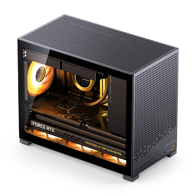 Case Jonsbo D32 PRO Micro-ATX Vetro Temperato Nero
