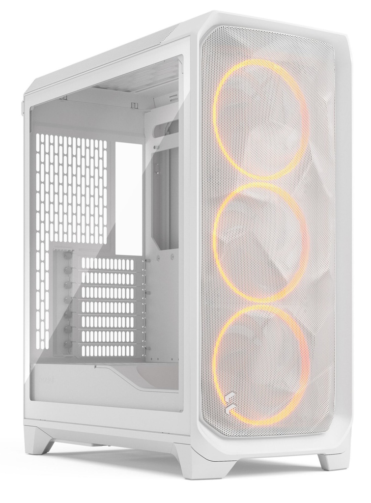 Case Fractal Design Meshify 3 RGB TG Clear Midi-Tower E-ATX Bianco