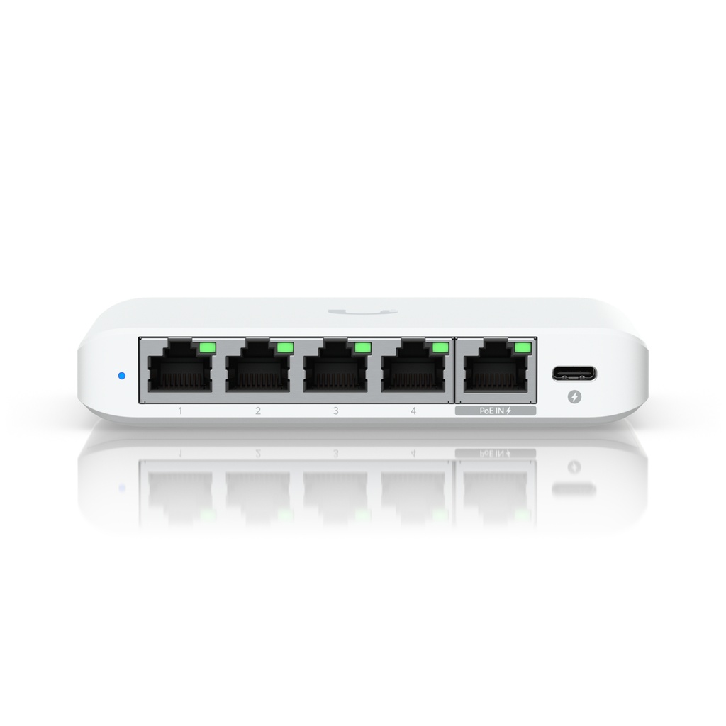 [USW-FLEX-2.5G-5] Ubiquiti UniFi Flex Mini 2.5G Gestito 2.5G Ethernet (100/1000/2500) Supporto Power over Ethernet (PoE) Desktop Bianco
