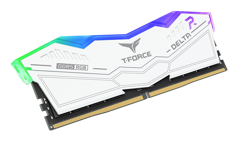 Ram TeamGroup T-Force DELTA DDR5 6000Mhz 32GB (2x16GB) RGB CL30 Bianco