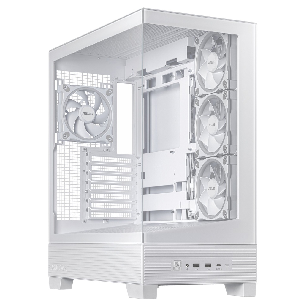 Case ASUS A31 Plus TG ARGB WHITE Midi Tower Bianco