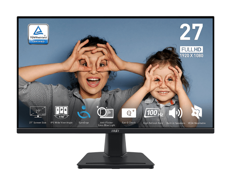 MSI Pro MP275QDE Monitor PC 68,6 cm (27") 2560 x 1440 Pixel Wide Quad HD LCD Nero