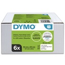 DYMO LW etichette originali grandi per spedizioni | 54x101 mm | 6 rotoli da 220 etichette facili da staccare (1.320 pezzi) | autoadesive | per etichettatrici LabelWriter