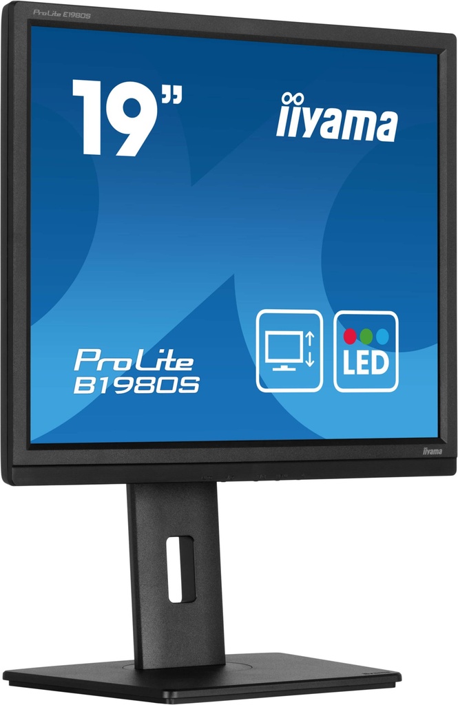 [B1980S-B1] iiyama ProLite B1980S-B1 Monitor PC 48,3 cm (19") 1280 x 1024 Pixel VGA LED Nero