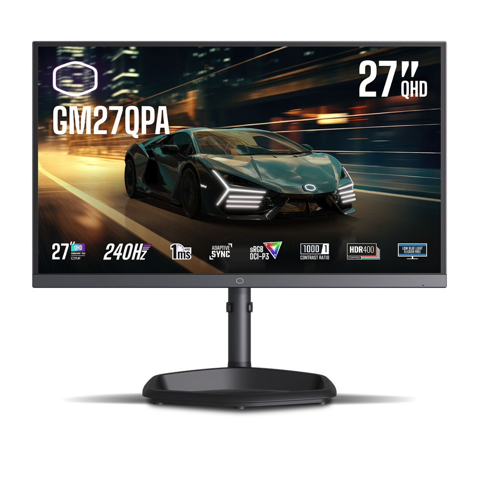 Cooler Master Gaming GM27QPA Monitor PC 68,6 cm (27") 2560 x 1440 Pixel Quad HD LCD Nero