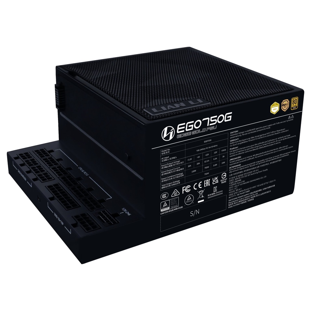 Alimentatore Lian Li Edge Gold 750 80Plus Gold PCIE 5.1 ATX 3.1 750W Nero