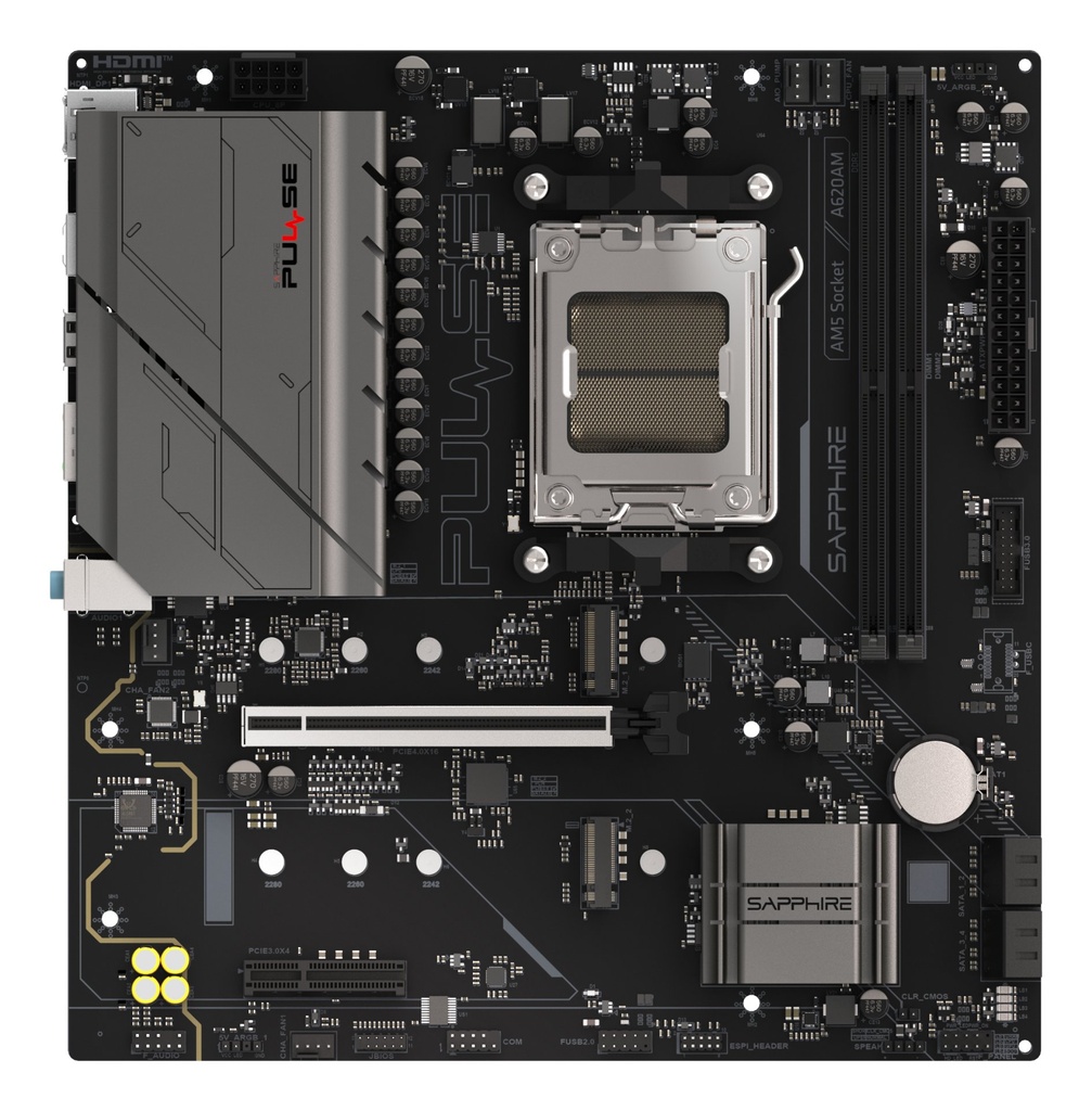 [52118-03-40G] Sapphire PULSE A620AM AMD A620A Socket AM5 micro ATX