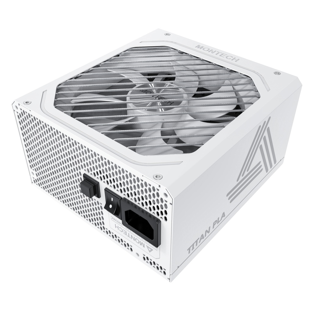 Alimentatore Montech Titan PLA 80PLUS Platinum Cybenetics Modulare PCIe 5.1 1000W Bianco