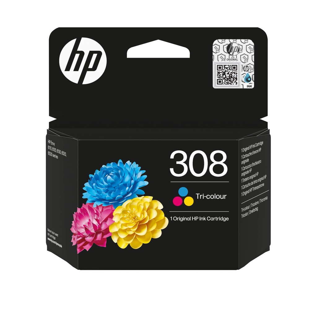[7FP20UE] Cartuccia HP d'inchiostro differenti colori 7FP20UE 308 120 Pagine