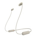 Sony WI-C100 Auricolare Wireless In-ear Musica e Chiamate Bluetooth Beige