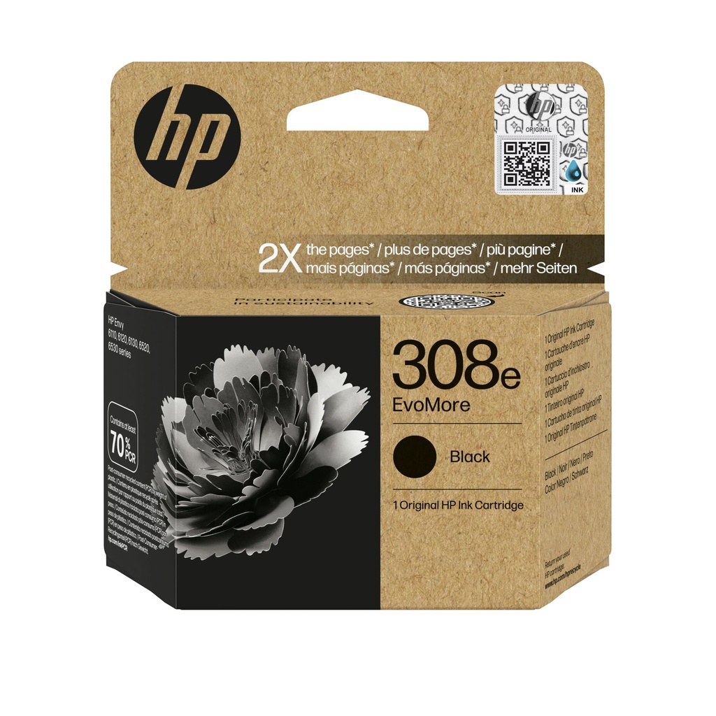 Cartuccia HP d'inchiostro nero 7FP22UE 308e 320 Pagine