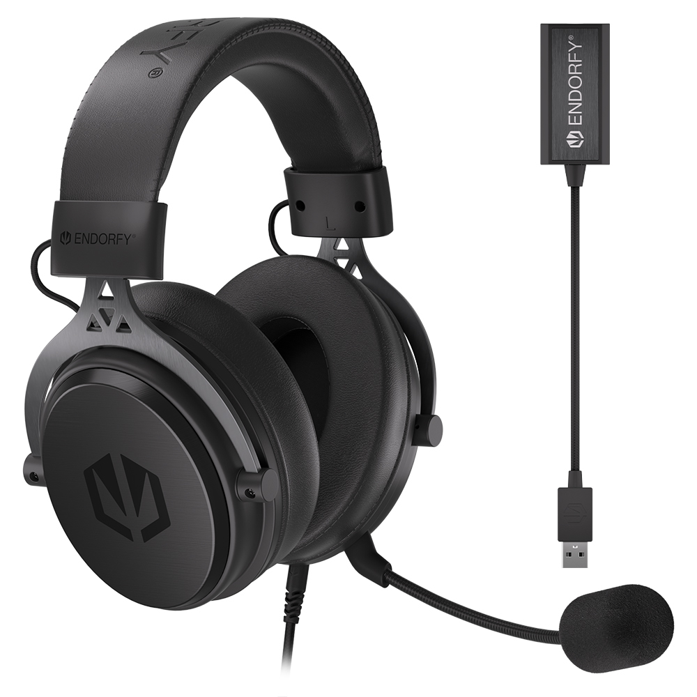 ENDORFY VIRO Plus USB Auricolare Cablato A Padiglione Gaming Nero
