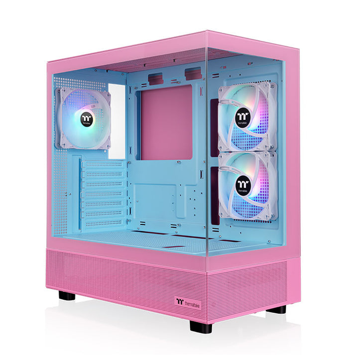 [CA-1Y7-00MAWN-00] Case Thermaltake View 270 Plus TG ARGB Midi Tower Vetro Temperato Rosa