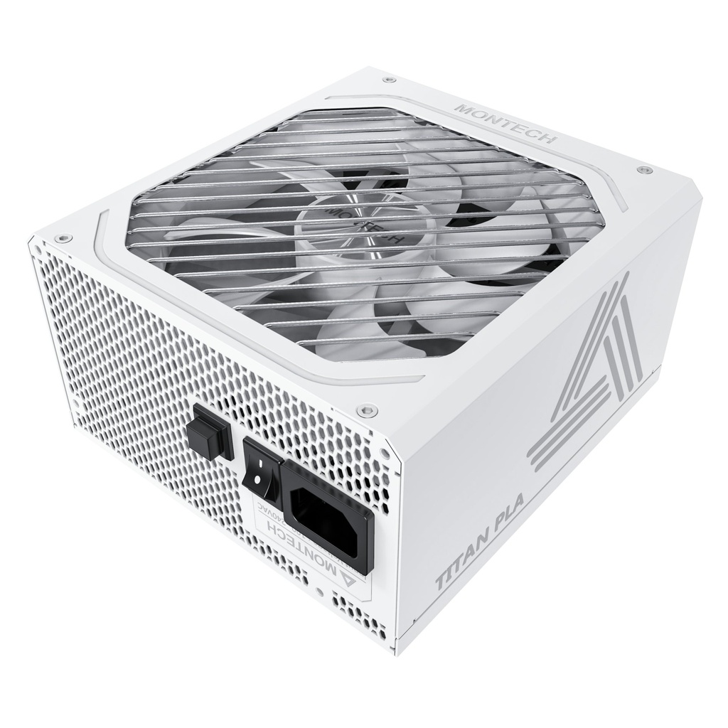 Alimentatore Montech Titan PLA 80PLUS Platinum Cybenetics Modulare PCIe 5.1 750W Bianco