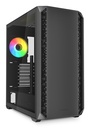 Case Sharkoon AK2 RGB Midi Tower Vetro Temperato Nero