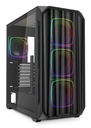 Case Sharkoon AK5M RGB Midi Tower Vetro Temperato Nero