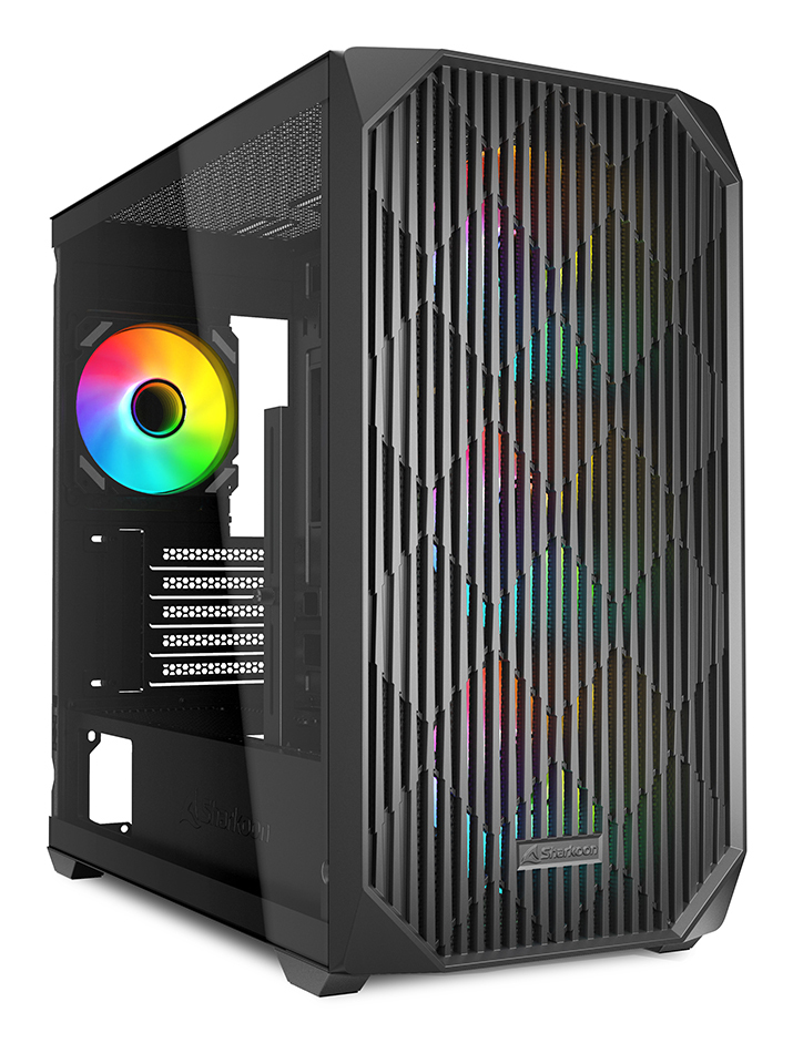 [4044951041749] Case Sharkoon MK3 RGB Midi Tower Vetro Temperato Nero