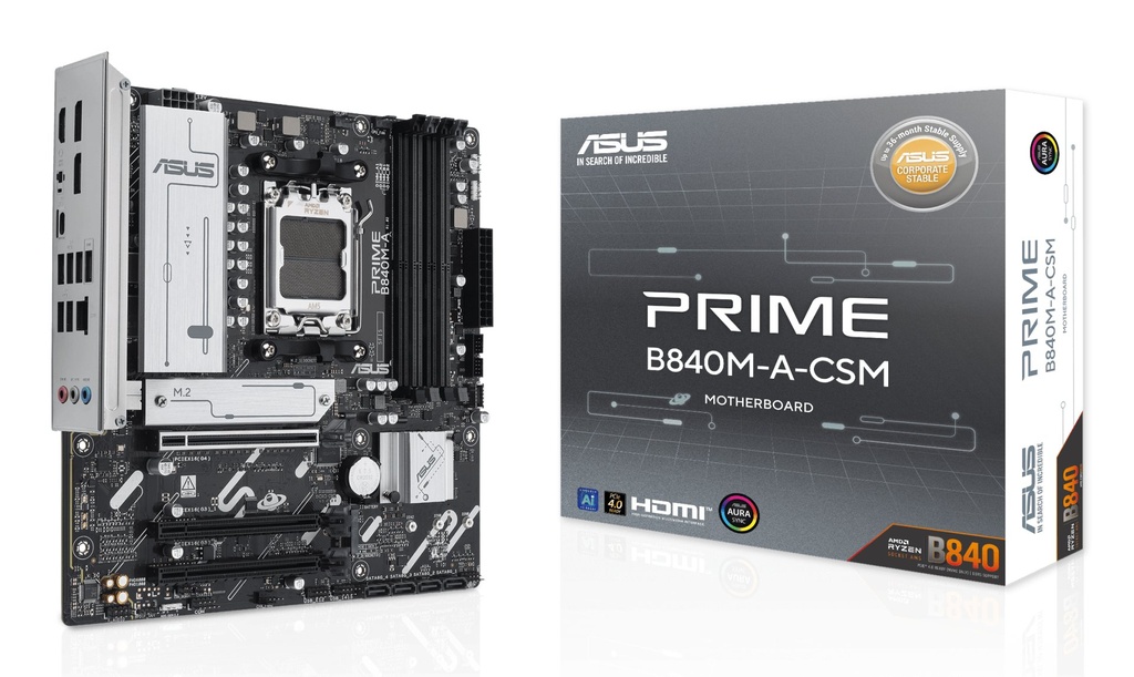 Scheda Madre Asus PRIME B840M-A CSM AM5 DDR5 MicroAtx Bianco