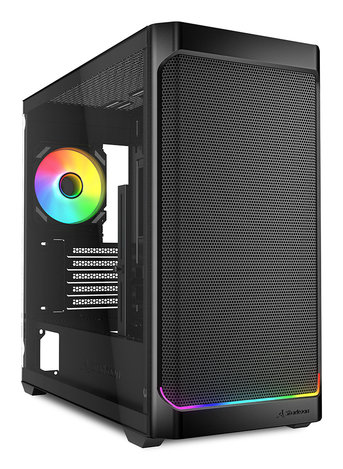 Case Sharkoon MK4W RGB Strip Midi Tower Vetro Temperato Nero