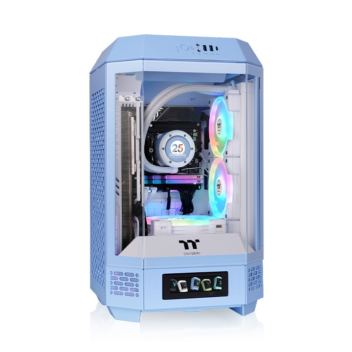 [CA-1Z9-00SFWN-00] Thermaltake The Tower 250 Hydrangea Blue Mini Tower Blu