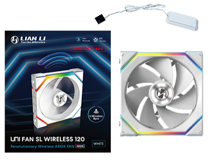[12RSL1W1W] Lian Li UNI FAN SL Wireless 120 Reverse Blade Case per computer Ventilatore 12 cm Bianco 1 pz