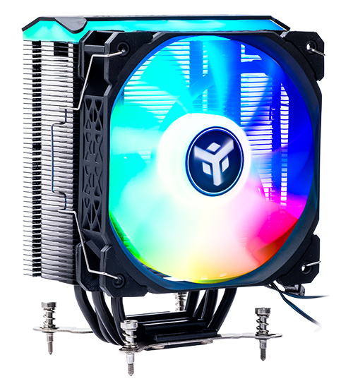 [ITACI4HLA] Dissipatore ad aria ICY-4HLA - Skt universale- 150W TDP- 4 HP- ventola 12cm- full black- ARGB