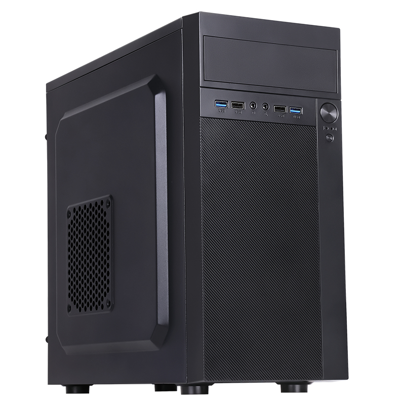 [ITOCMPTO] Case THEON - Mini Tower- mATX- PSU 500W- 2xUSB3- Full Black