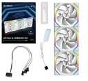 Ventola Lian Li UNI FAN SL Ventola Wireless ARGB PWM Kit da 3 con controller  120mm Bianco